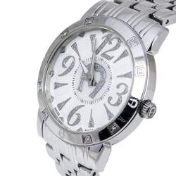Pre Owned Aigner White Stainless Steel Diamond Cortina A26300 Women's Wristwatch 36 mm