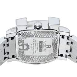 Pre Owned Aigner Mother of Pearl Stainless Steel Genua Due A31600 Women's Wristwatch 31 mm