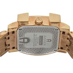 Pre Owned Aigner Silver Yellow Gold Plated Stainless Steel Genua Due A31600 Women's Wristwatch 31 mm