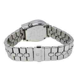 Pre Owned Aigner Mother of Pearl Stainless Steel Diamond Ravenna A02200 Women's Wristwatch 24 mm