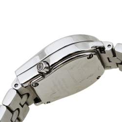 Pre Owned Aigner Mother of Pearl Stainless Steel Diamond Ravenna A02200 Women's Wristwatch 24 mm