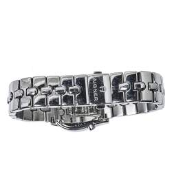 Pre Owned Aigner Mother of Pearl Stainless Steel Diamond Ravenna A02200 Women's Wristwatch 24 mm