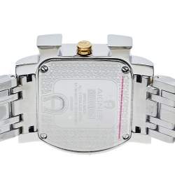 Pre Owned Aigner White Two-Tone Stainless Steel Genua Due Flower A31600 Women's Wristwatch 31 mm