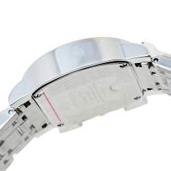 Pre Owned Aigner White Two-Tone Stainless Steel Genua Due Flower A31600 Women's Wristwatch 31 mm