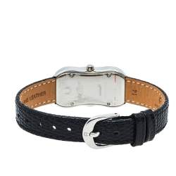 Pre Owned Aigner Mother Of Pearl Stainless Steel Leather Cesena A53200 Women's Wristwatch 20 mm