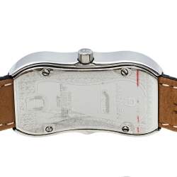 Pre Owned Aigner Mother Of Pearl Stainless Steel Leather Cesena A53200 Women's Wristwatch 20 mm