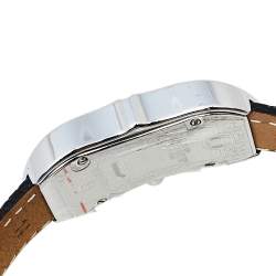 Pre Owned Aigner Mother Of Pearl Stainless Steel Leather Cesena A53200 Women's Wristwatch 20 mm