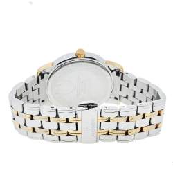 Pre Owned Aigner Silver Two-Tone Stainless Steel Cortina A26300 Women's Wristwatch 36 mm