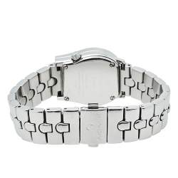 Pre Owned Aigner Black Stainless Steel Diamonds Verona A01200 Women's Wristwatch 24 mm
