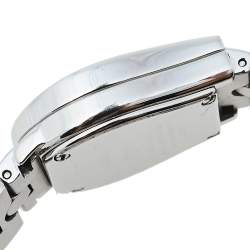 Pre Owned Aigner Black Stainless Steel Diamonds Verona A01200 Women's Wristwatch 24 mm