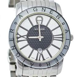 Pre Owned Aigner Bicolor Stainless Steel Murano A35200 Quartz Women's Wristwatch 32 mm