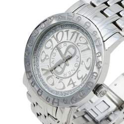 Pre Owned Aigner Silver Stainless Steel Cortina A26300 Women's Wristwatch 35 mm