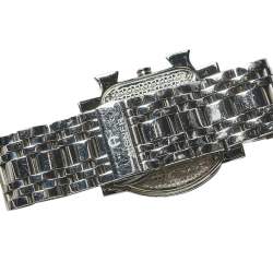 مملوكة مسبقًا Aigner Silver Swirl Stainless Steel Genua Due A31600 Women's Wristwatch 31 mm