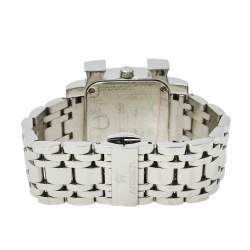 مملوكة مسبقًا Aigner Silver Swirl Stainless Steel Genua Due A31600 Women's Wristwatch 31 mm