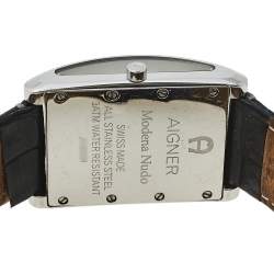 Aigner Mother of Pearl Stainless Steel Modena Nudo A16100 Unisex Wristwatch 30 mm