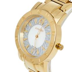 Pre Owned ساعة يد نسائية أيغنر كورتينا أيه26300 ستانلس ستيل مطلي ذهب فضي 36 مم