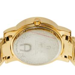 Pre Owned ساعة يد نسائية أيغنر كورتينا أيه26300 ستانلس ستيل مطلي ذهب فضي 36 مم