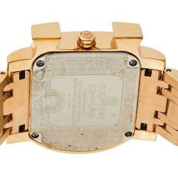 Pre Owned Aigner Mother of Pearl Gold Plated Stainless Steel Genua Due A31600 Women's Wristwatch 31 mm