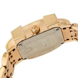 Pre Owned Aigner Mother of Pearl Gold Plated Stainless Steel Genua Due A31600 Women's Wristwatch 31 mm