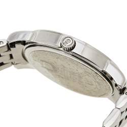 Pre Owned Aigner Silver Stainless Steel Diamond Cortina A26300 Women's Wristwatch 36 mm