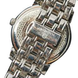 Pre Owned Aigner Silver Stainless Steel Diamond Cortina A26300 Women's Wristwatch 36 mm