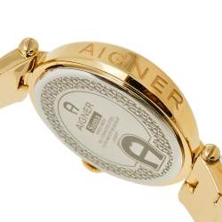 مملوكة مسبقًا Aigner Multicolor Gold Plated Stainless Steel Siena A16200 Women's Wristwatch 36 mm