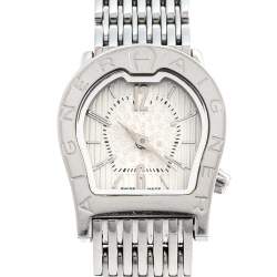 Pre Owned Aigner Silver Stainless Steel Ravenna Nuovo A25200 Women's Wristwatch 24 mm
