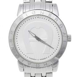 Pre Owned Aigner Silver Stainless Steel Cortina A26300 Women's Wristwatch 36 mm