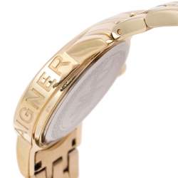 Pre Owned Aigner Mother of Pearl Gold Plated Stainless Steel Cortina A26200 Women's Wristwatch 29 mm