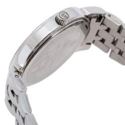 Pre Owned Aigner Silver Stainless Steel Diamonds Cortina A26300 Women's Wristwatch 36 mm