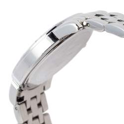 Pre Owned Aigner Silver Stainless Steel Diamonds Cortina A26300 Women's Wristwatch 36 mm