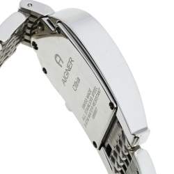 Pre Owned Aigner White Stainless Steel Olbia A29211 Women's Wristwatch 20 mm