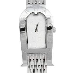 Pre Owned Aigner White Stainless Steel Olbia A29211 Women's Wristwatch 20 mm
