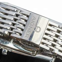 Pre Owned Aigner White Stainless Steel Olbia A29211 Women's Wristwatch 20 mm