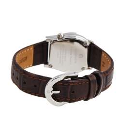Aigner Brown Stainless Steel Leather Verona Nuovo Women's Wristwatch 24 mm