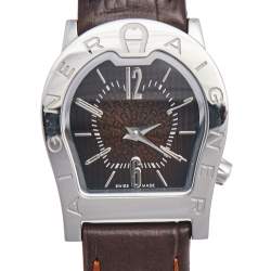 Aigner Brown Stainless Steel Leather Verona Nuovo Women's Wristwatch 24 mm