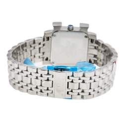 Pre Owned Aigner Silver Stainless Steel Genua Due A31600 Women's Wristwatch 31 mm