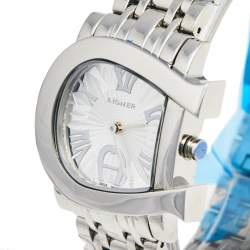 Pre Owned Aigner Silver Stainless Steel Genua Due A31600 Women's Wristwatch 31 mm
