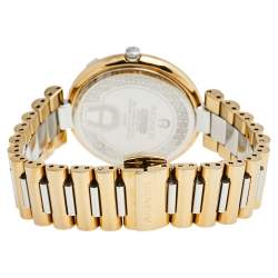 Pre Owned Aigner Mother of Pearl Two Tone Stainless Steel Gorizia A106200 Women's Wristwatch 33 mm