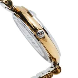 Pre Owned Aigner Mother of Pearl Two Tone Stainless Steel Gorizia A106200 Women's Wristwatch 33 mm