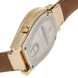 Pre Owned Aigner Champagne Gold Plated Stainless Steel Verona Nuovo 44 A22000 Women's Wristwatch 38 mm