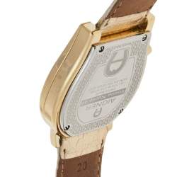 Pre Owned Aigner Champagne Gold Plated Stainless Steel Verona Nuovo 44 A22000 Women's Wristwatch 38 mm