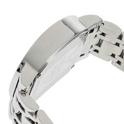 Pre Owned Aigner White Leaves Stainless Steel Genua Due A31600 Women's Wristwatch 31 mm