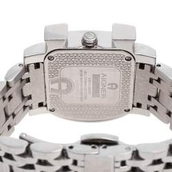 Pre Owned Aigner Mother of Pearl Stainless Steel Genua Due A31600 Women's Wristwatch 31 mm