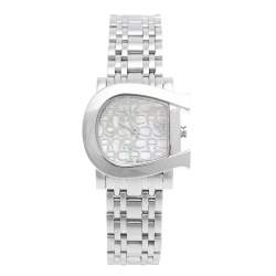 Pre Owned Aigner Mother of Pearl Stainless Steel Genua Due A31600 Women's Wristwatch 31 mm