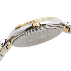 Pre Owned Aigner Mother of Pearl Two-Tone Stainless Steel Gorizia A106200 Women's Wristwatch 33 mm