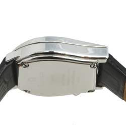 Pre Owned Aigner Mother of Pearl Stainless Steel Diamond Leather Verona A01200 Women's Wristwatch 25 mm