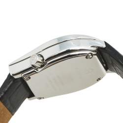 Pre Owned Aigner Mother of Pearl Stainless Steel Diamond Leather Verona A01200 Women's Wristwatch 25 mm