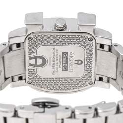 Pre Owned Aigner Mother of Pearl Stainless Steel Genua Due A31600 Women's Wristwatch 31 mm