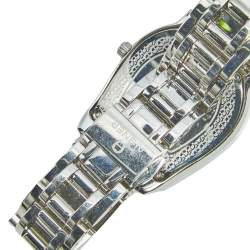 Pre Owned Aigner Silver Stainless Steel Verona A48100 Women's Wristwatch 33 mm